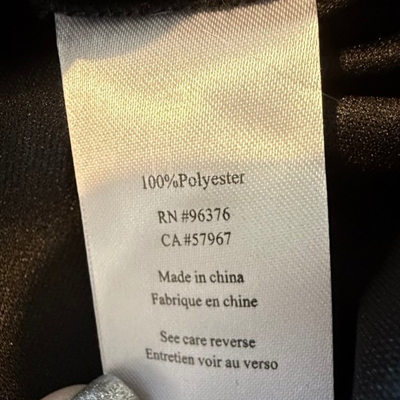 Samuel Dong Black Musical Note Print Maxi Dress Sleeveless Tie Waist Full Skirt - Picture 11 of 12